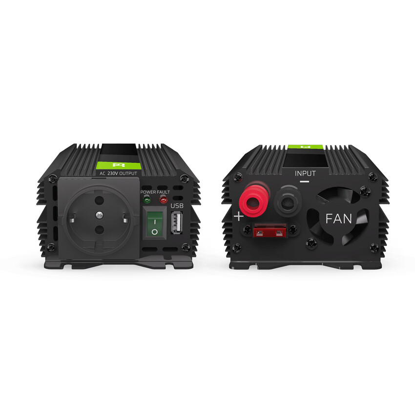 Green Cell Power Inverter PRO 12V to 230V 300W/600W Modified sine wave (INVGC01)